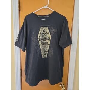 Zero Foxtrot Shirt Men's 2XL Black Gray Skull Coffin Darkness And Dawn Afterlife